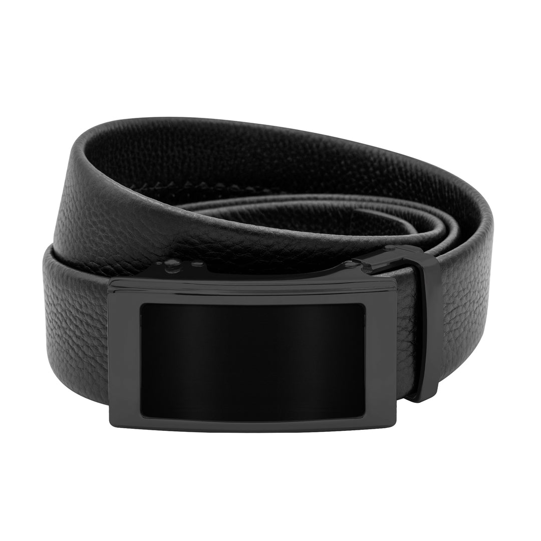 Moroccan Black Leather Belt