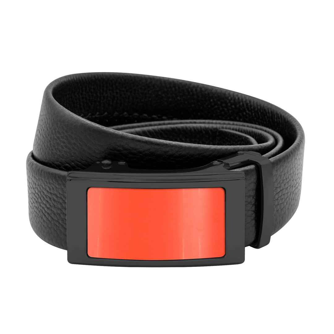 Moroccan Black Leather Belt