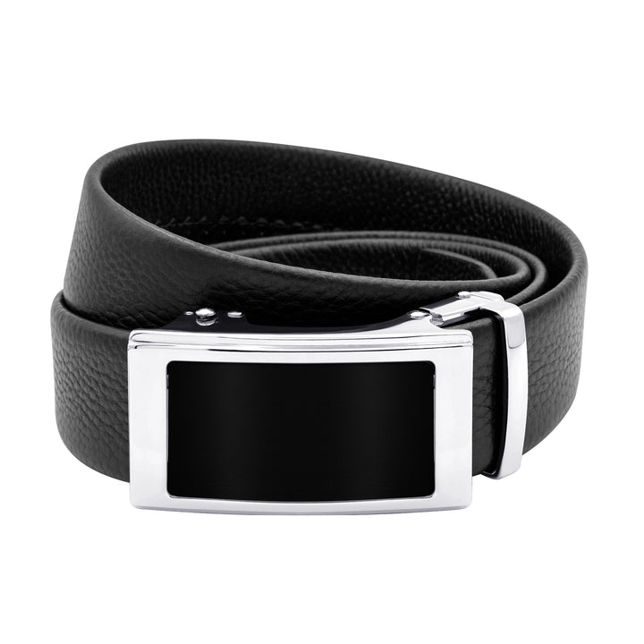 Moroccan Black Leather Belt