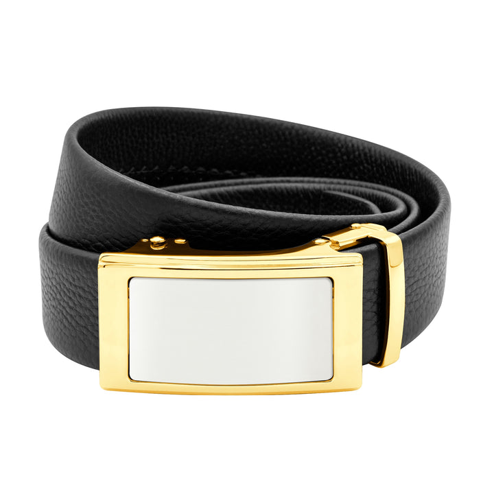 Moroccan Black Leather Belt