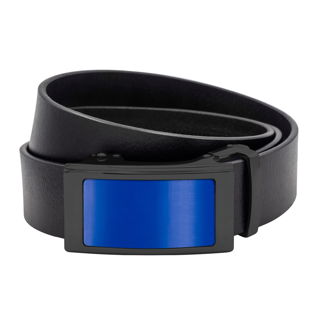 Sunset Black Leather Belt