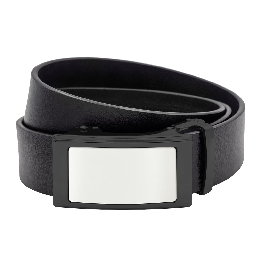 Sunset Black Leather Belt