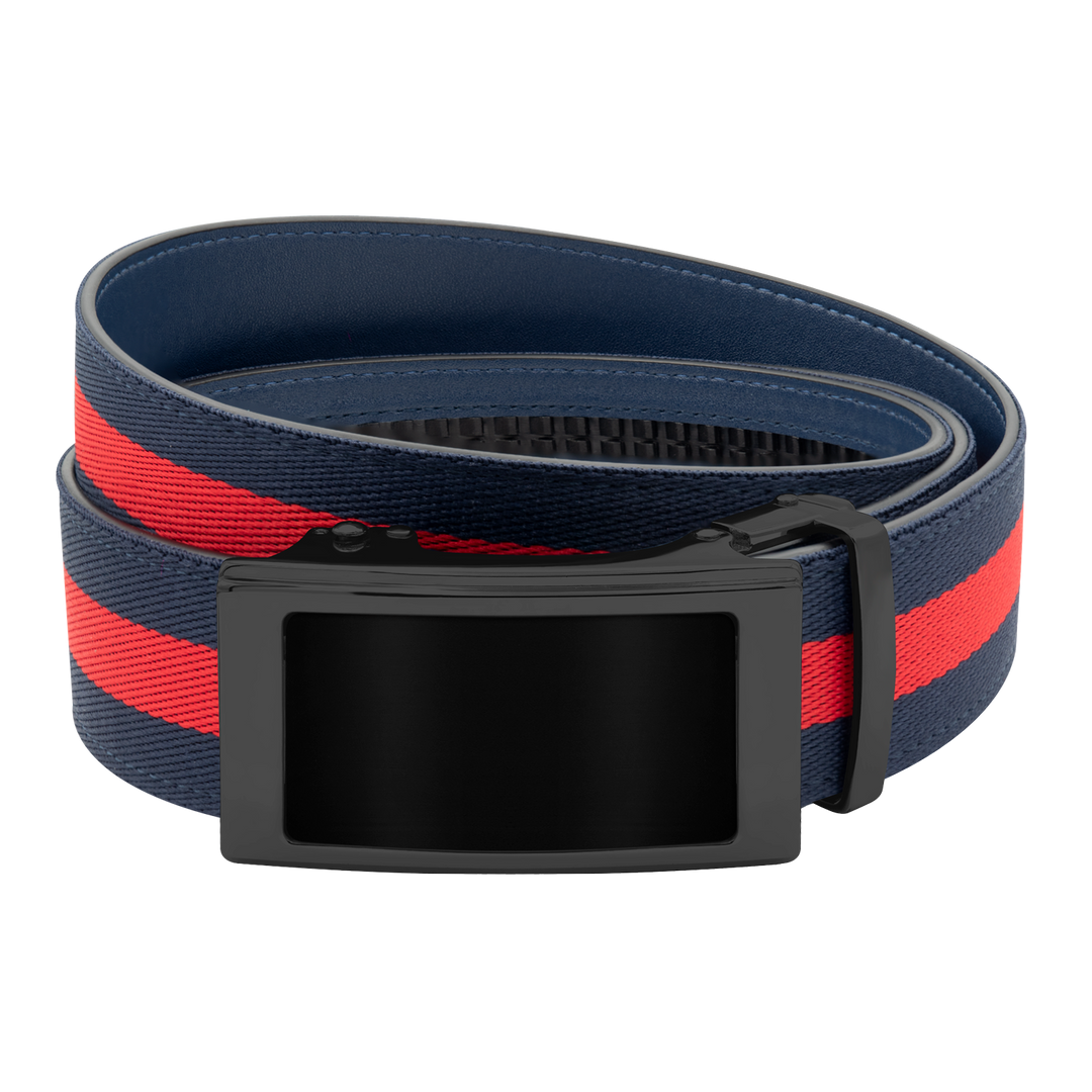 Navy/Red Sports Stripes Belt