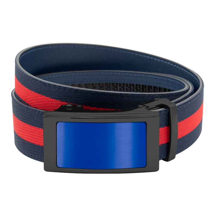 Navy/Red Sports Stripes Belt