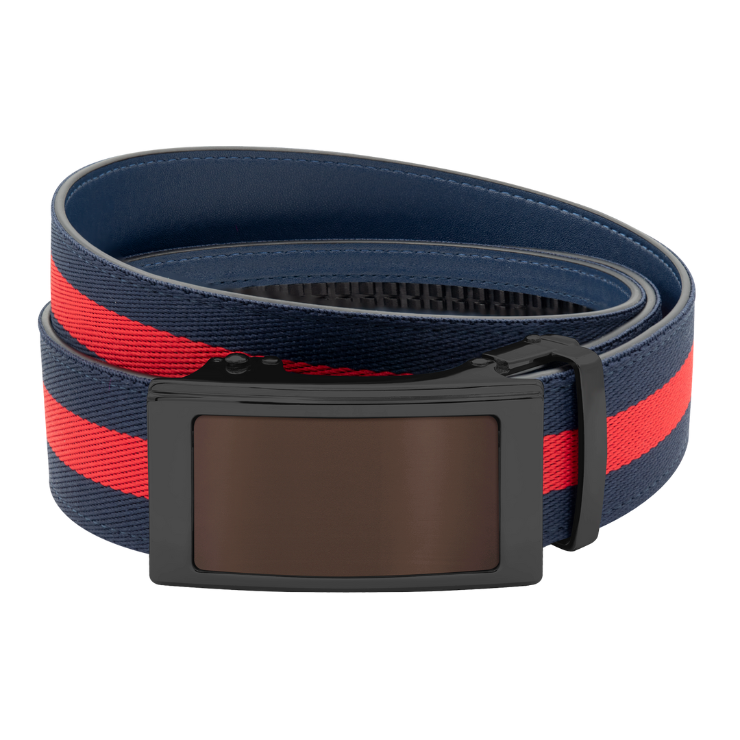 Navy/Red Sports Stripes Belt