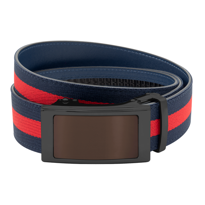 Navy/Red Sports Stripes Belt