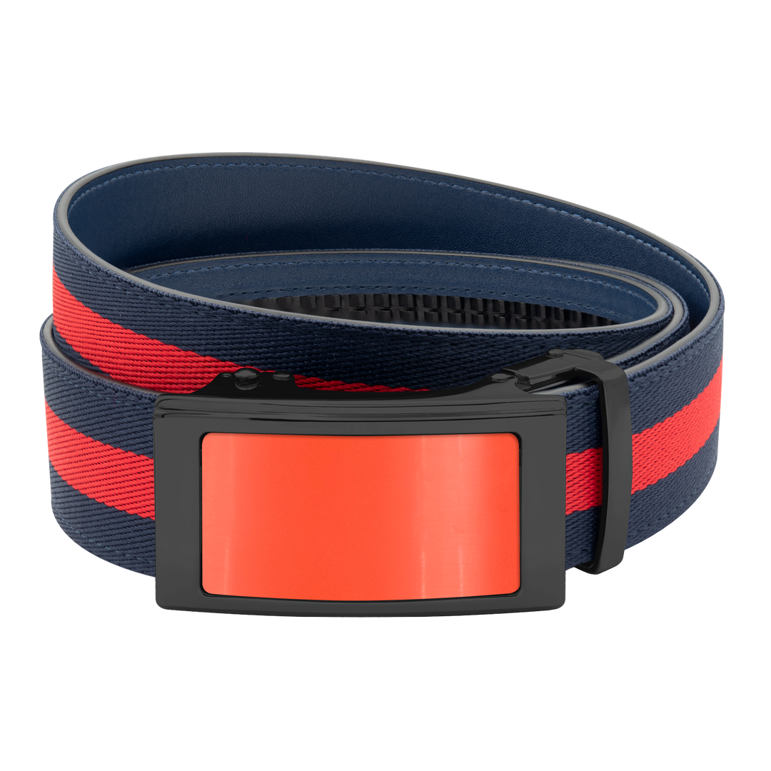 Navy/Red Sports Stripes Belt