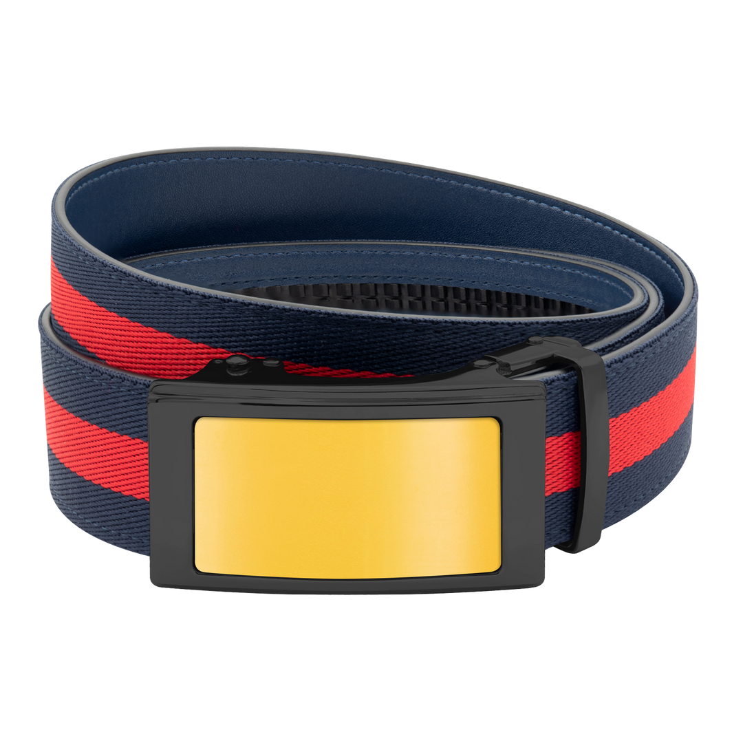 Navy/Red Sports Stripes Belt