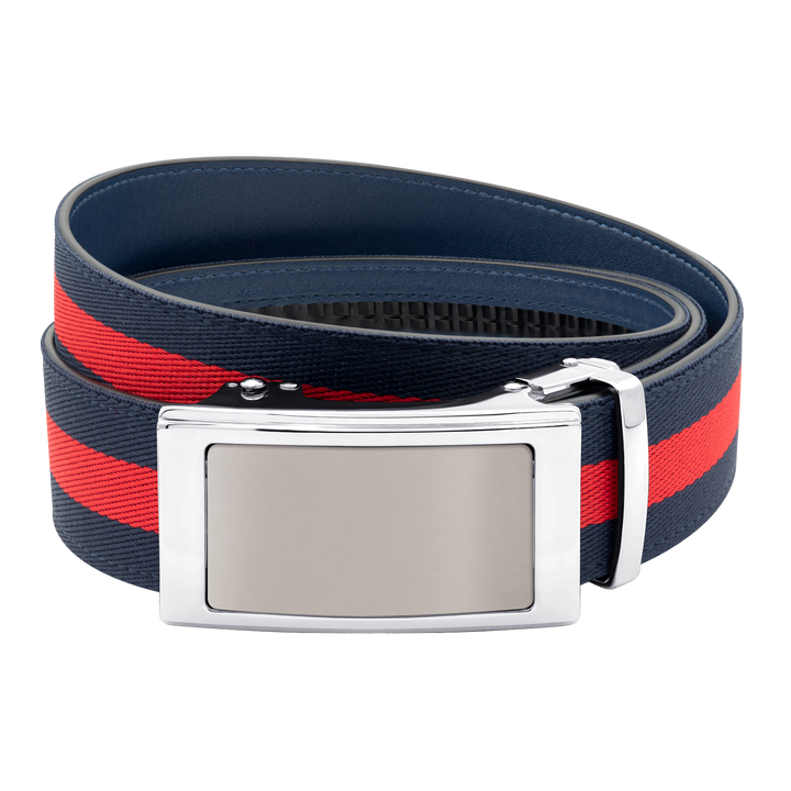 Navy/Red Sports Stripes Belt