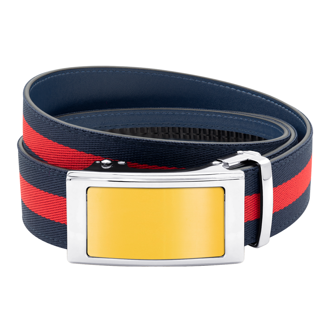 Navy/Red Sports Stripes Belt