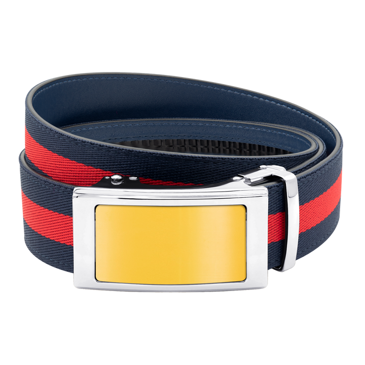 Navy/Red Sports Stripes Belt