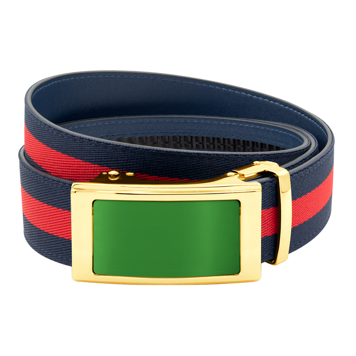 Navy/Red Sports Stripes Belt